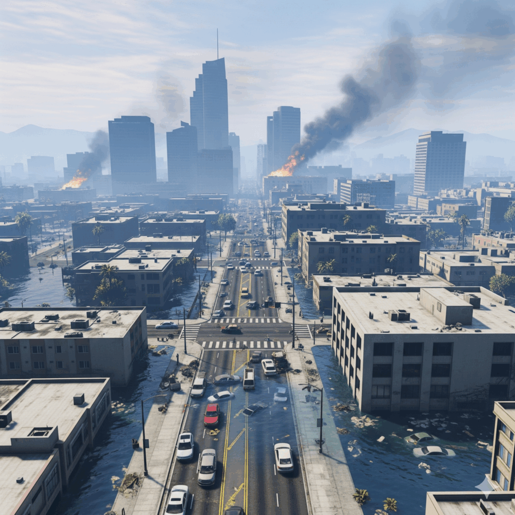 San Andreas sous les eaux : le Tsunami sème le chaos et les destructions