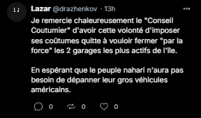 Lazar - Message birdy - Réponse à Khael